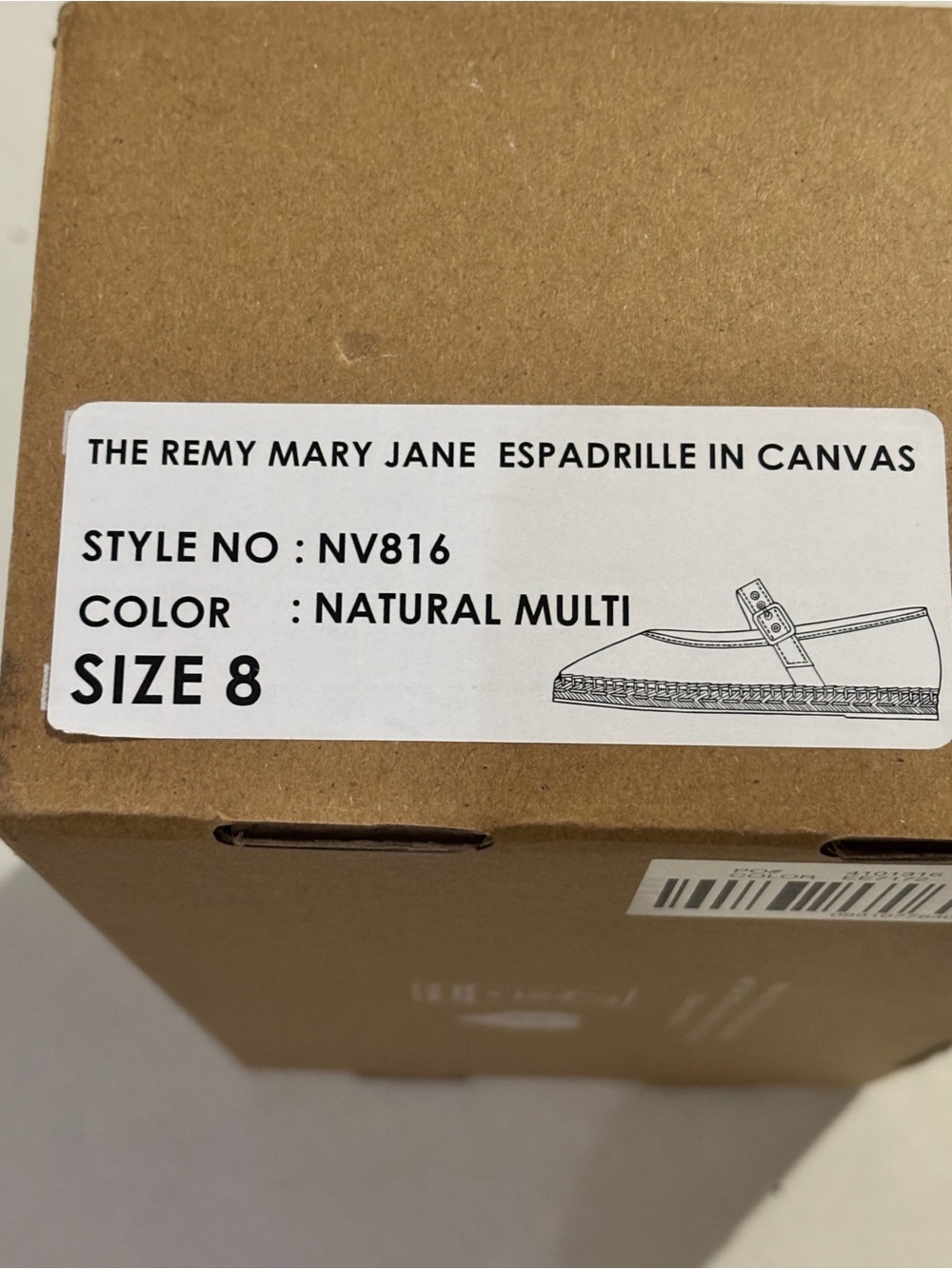 Madewell The Remy Mary Jane Womens size 8 Shoes Espadrille Cream & Black - Picture 5 of 16